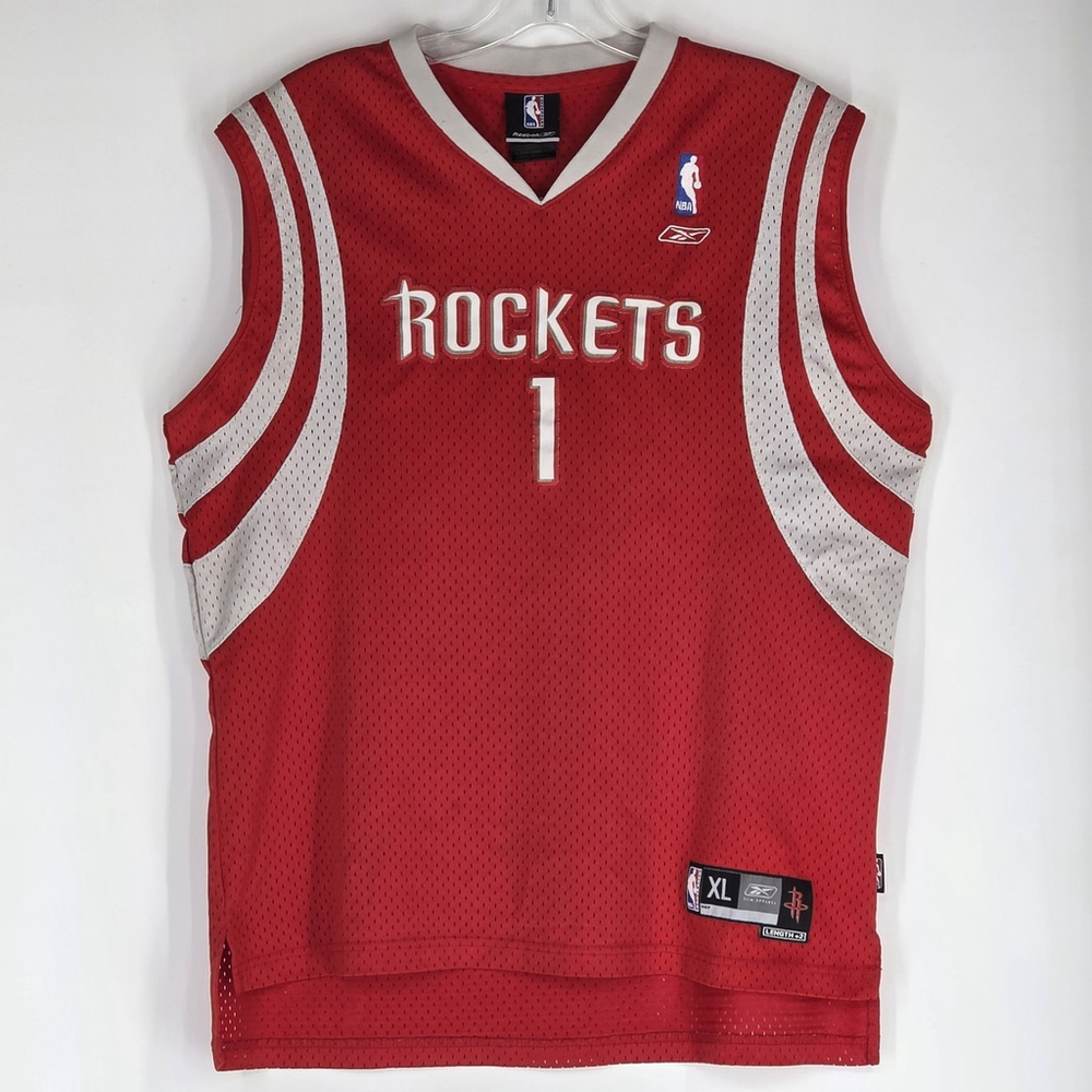 Y2K Reebok Tracy McGrady #1 Houston Rockets Jersey Men’s XL Red NBA Authentic